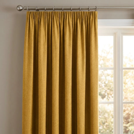 Dijon Blackout Thermal Tape Top Pencil Pleat Curtains 24