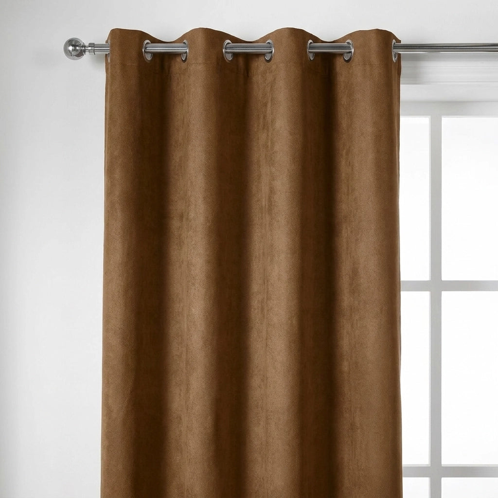 Velvet Chenille Eyelet Curtains 24