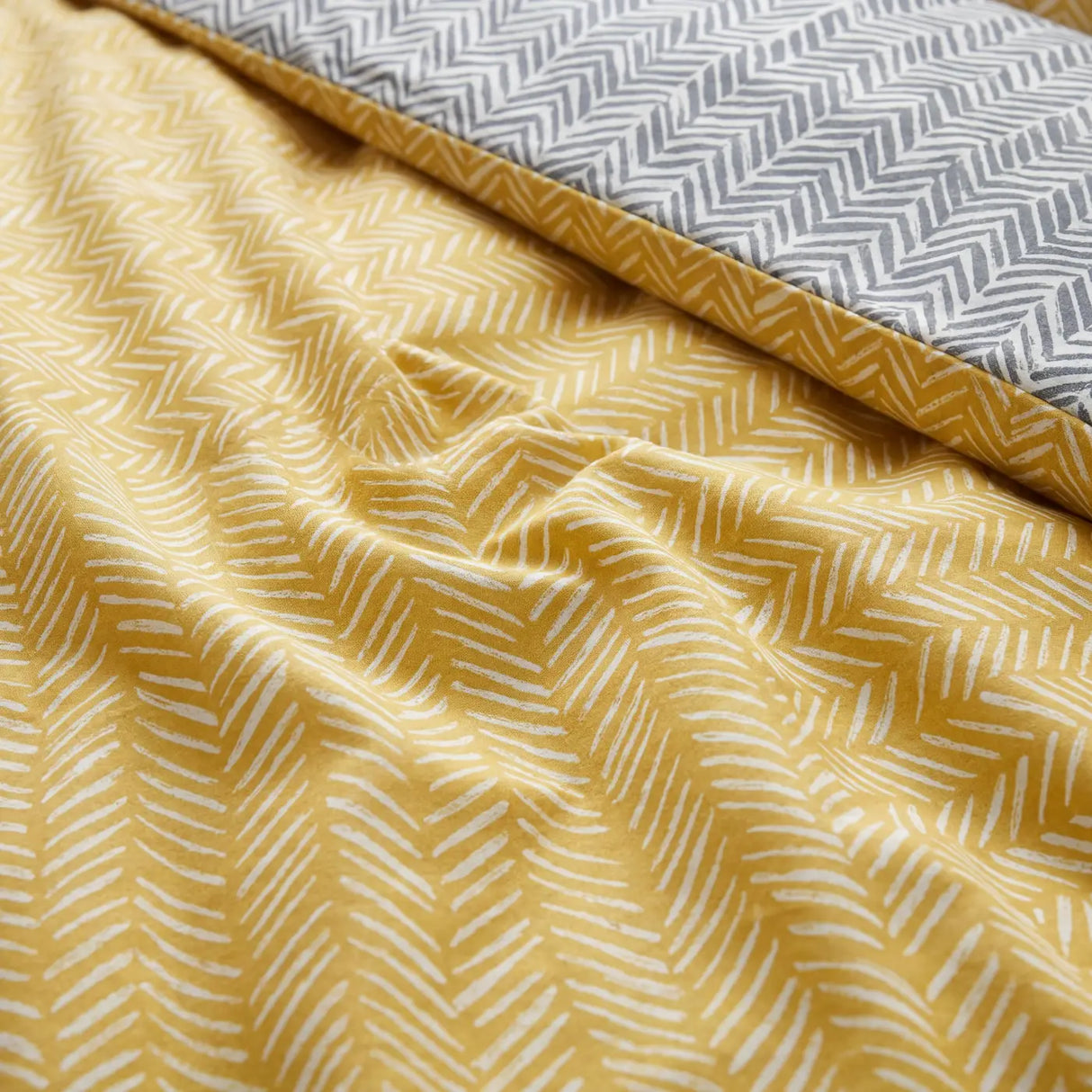 So Soft Helston Duvet Cover Set - Ochre image 3