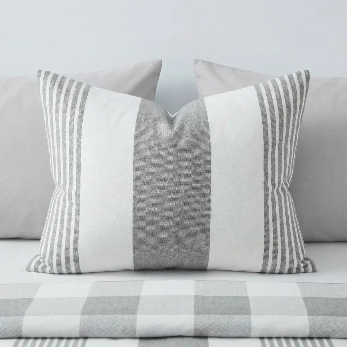 Chambray Stripe Duvet Cover Set 7