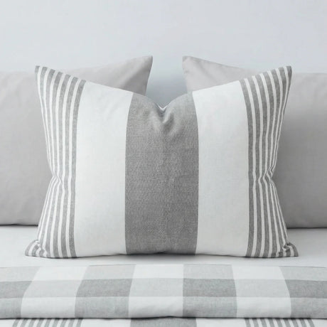 Chambray Stripe Duvet Cover Set 7