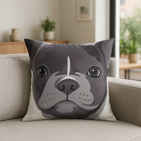 Animal and Inspirational Cushion Cover 18" x 18" - French Bulldog