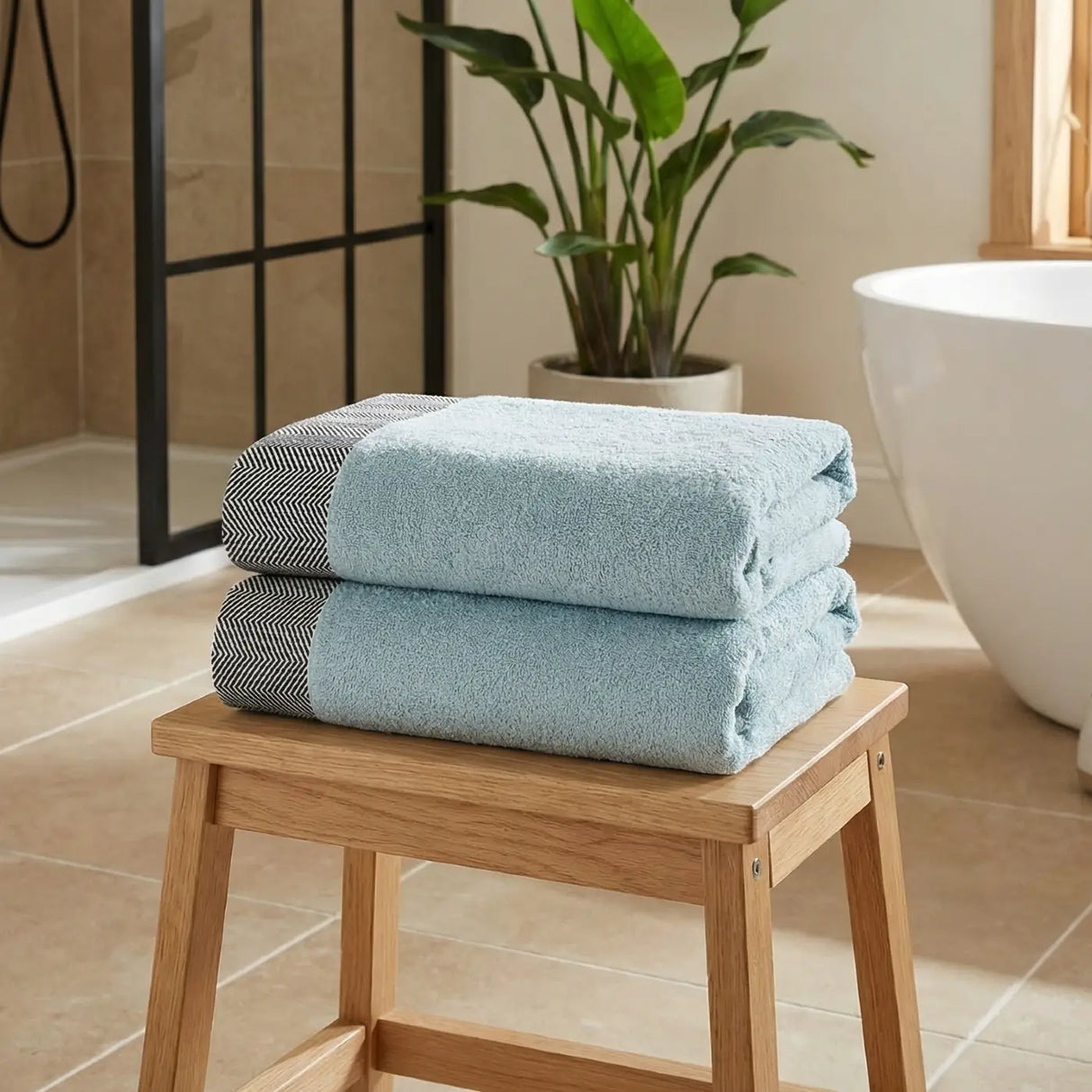 Tidal Bath Sheet 550gsm Towel Pair 4