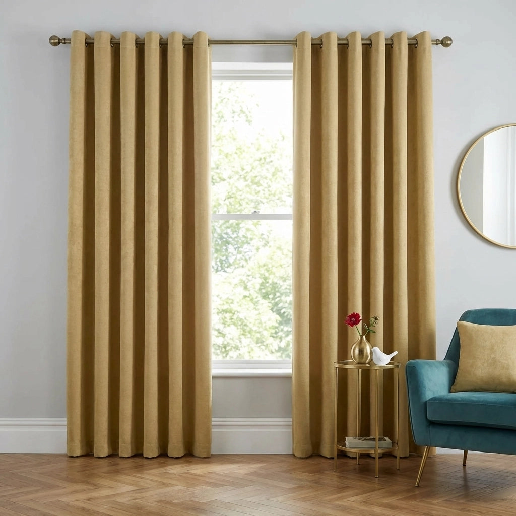 Strata Thermal Dim Out Woven Eyelet Curtains Pair 25