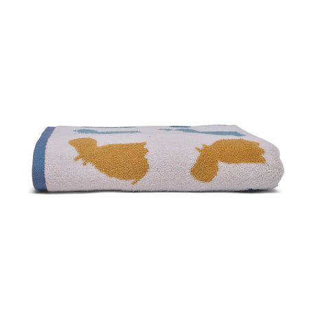 Fusion Hippo Jacquard Beige Cotton Bathroom Towel 4