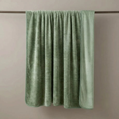 Ribbed Mink Blanket Throw 3