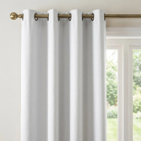 Sorbonne Cotton Lined Ready Made Eyelet Curtains 24