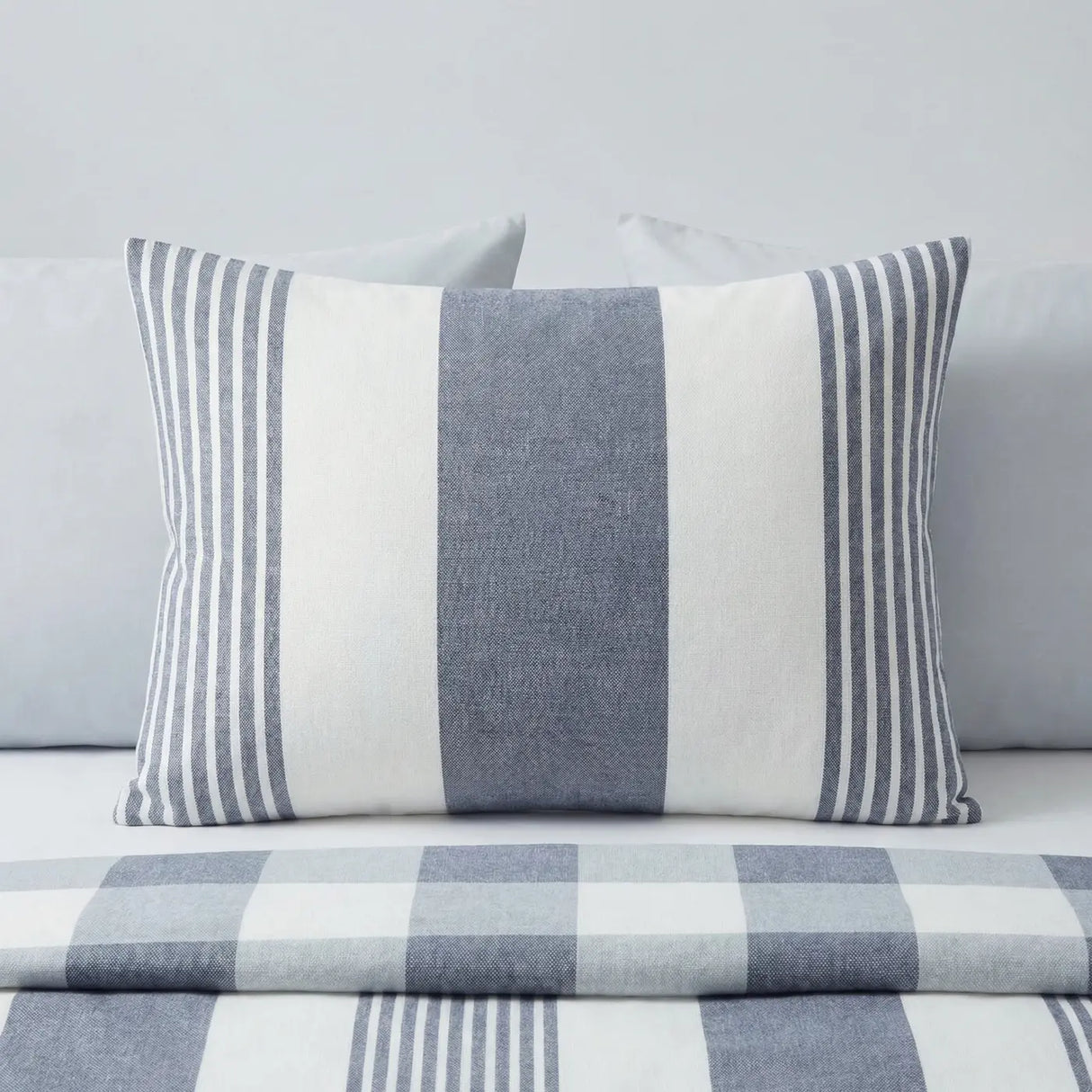 Chambray Stripe Duvet Cover Set 3