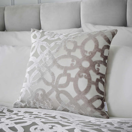 Catherine Lansfield Lattice Filled Cushion - Natural