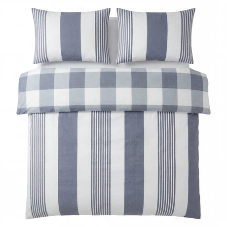 Chambray Stripe Duvet Cover Set 2