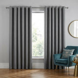Strata Thermal Dim Out Woven Eyelet Curtains Pair 37