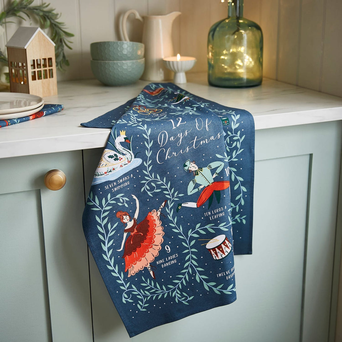 Ulster Weavers 12 Days of Christmas Tea Towel