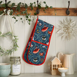 Ulster Weavers 12 Days of Christmas Double Oven Glove - 12 Days Of Christmas Double Oven Glove In Blue 2