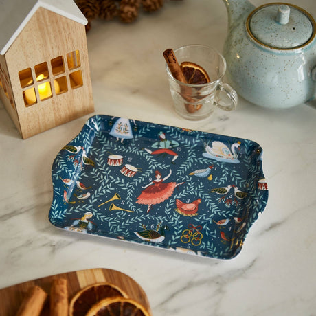 Ulster Weavers 12 Days of Christmas Scatter Tray - 12 Days Of Christmas Scatter Tray In Blue 2