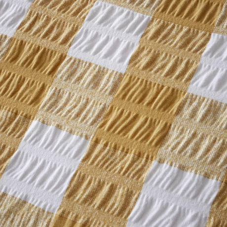 Catherine Lansfield Brushed Seersucker Gingham Cosy Duvet Cover Set 19
