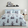 Starry Penguins Duvet Cover Set - Blue image 2