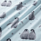 Starry Penguins Duvet Cover Set - Blue image 4