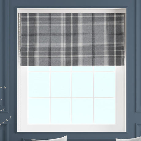 Hestia Dove Grey Made To Measure Roman Blind by Style Furnishings