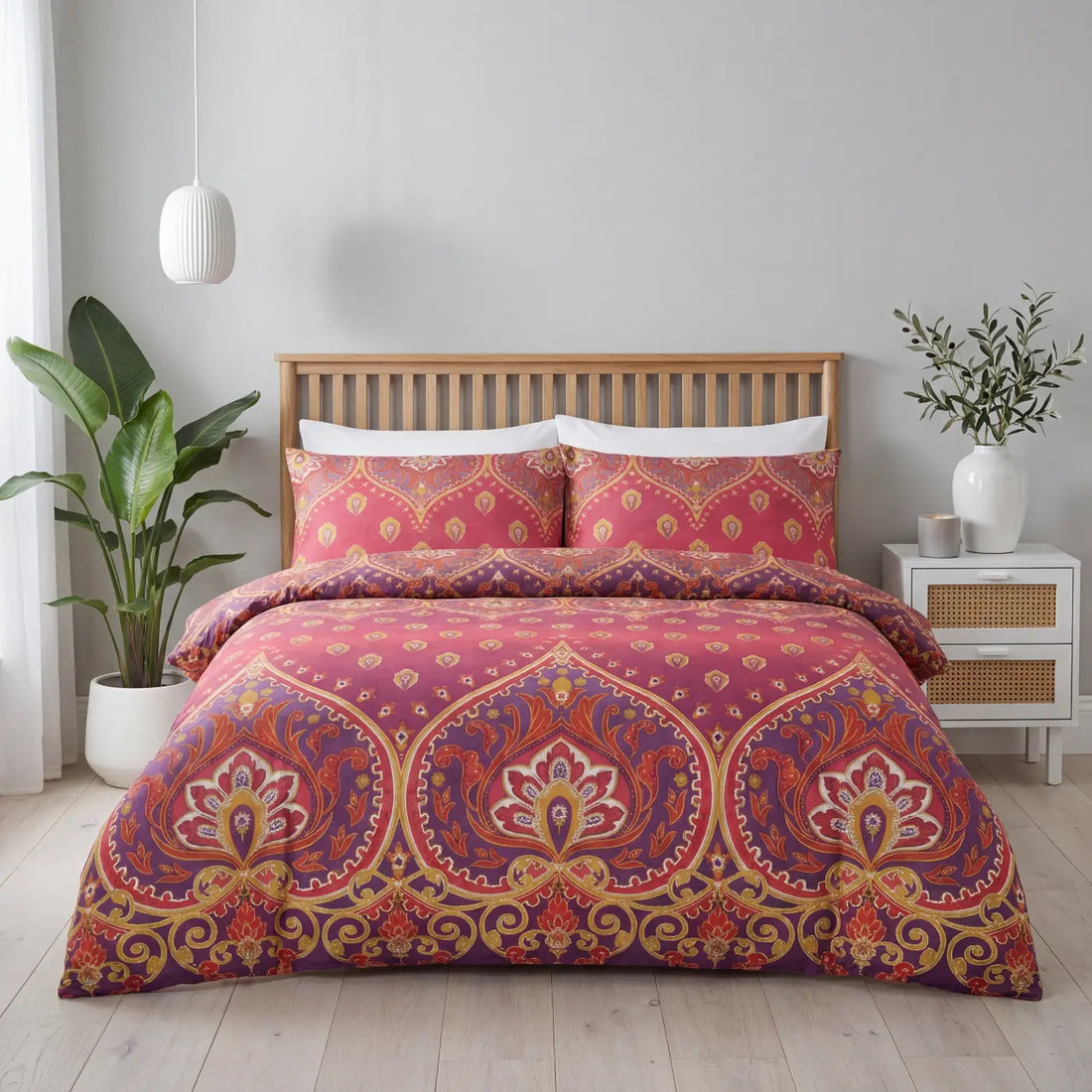 Asha Ruby Duvet Cover Bedding Set