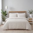 Gingham Check Duvet Cover Set - Natural