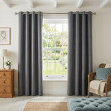Velvet Chenille Eyelet Curtains 19