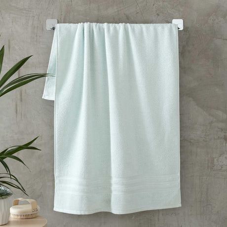 Catherine Lansfield Zero Twist Cotton 500gsm Bath Sheet Towel Bale Pair - Duck Egg