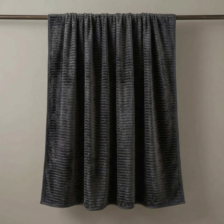 Ribbed Mink Blanket Throw 9