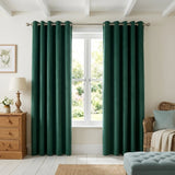 Velvet Chenille Eyelet Curtains 7