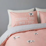 So Soft Counting Sheep Duvet Cover Set - Blush image 2