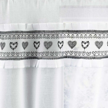 Lucy Embroidered Window Curtain Set by Enhanced Living 6