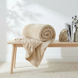 Ribbed Mink Blanket Throw 10