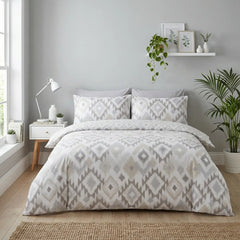 Ikat Reversible Duvet Cover Set