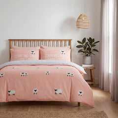 So Soft Counting Sheep Blush Duvet Cover Bedding Set