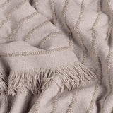 Hazie Woven Fringed Throw Blanket 130cm x 180cm by furn.
