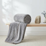 Ribbed Mink Blanket Throw 13
