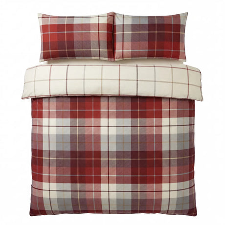 Lomond Check Flannelette Duvet Cover Set 6