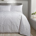 Avery Stripe White Duvet Cover Set