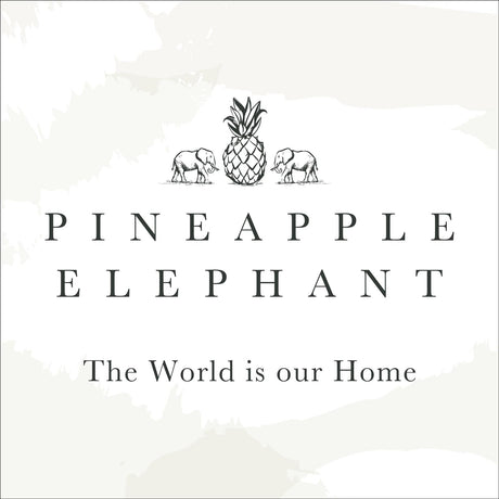 Pineapple Elephant Florin Jute Blend Filled Cushion 6