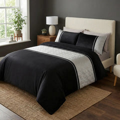 Capri Silver Duvet Cover Bedding Set