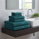 Versailles Jacquard 500gsm Cotton Towels - Lagoon
