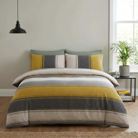 Betley Duvet Cover Set - Ochre