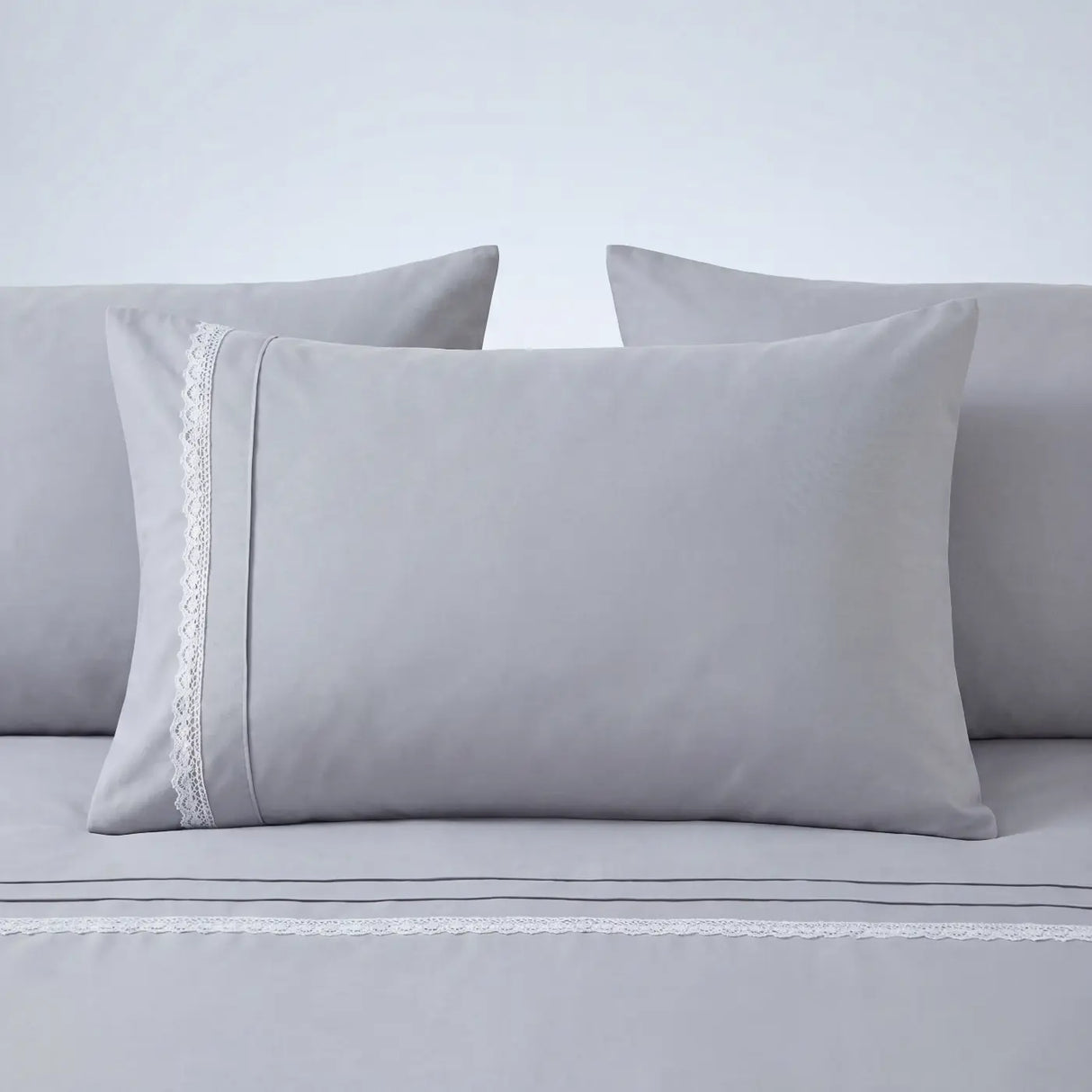 Heart Duvet Cover Set - Silver Grey image 2