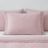 Tia Trellis Duvet Cover Set - Blush image 3