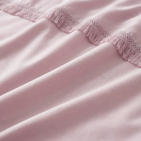 Tia Trellis Duvet Cover Set - Blush image 4