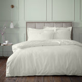 Bianca 180 Thread Count Egyptian Cotton Duvet Cover Set with Pillowcase Silver Grey