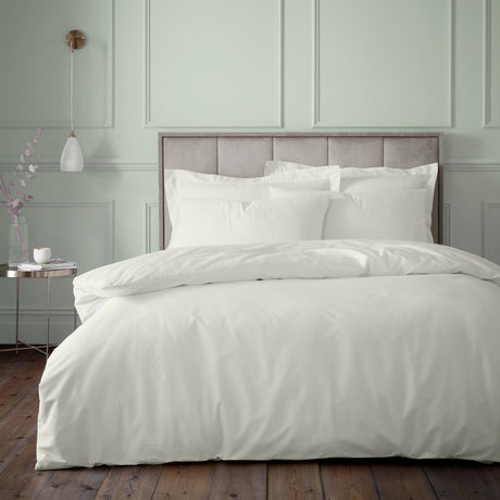 Bianca 180 Thread Count Egyptian Cotton Duvet Cover Set - Silver Grey