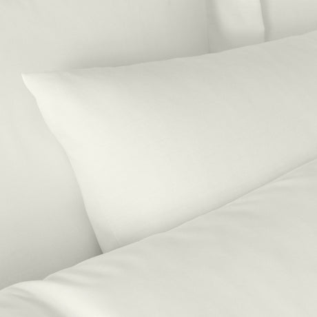 Bianca 180 Thread Count Egyptian Cotton Duvet Cover Set with Pillowcase Silver Grey