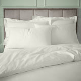 Bianca 180 Thread Count Egyptian Cotton Duvet Cover Set with Pillowcase Silver Grey