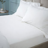 Bianca 180 Thread Count Egyptian Cotton Fitted Sheet White