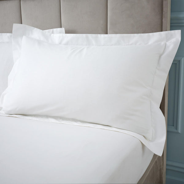 180TC Egyptian Cotton Oxford Pillowcase White Pillowcases Bianca   